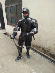 Combat Full Body Armour Black Knight Wearable Medieval Suit Of Armor - thumbnail 1