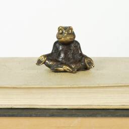 Bronze Frog Yoga Figurine, 2.1 - thumbnail 4