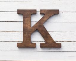 Wooden Wall Letter Decorative Initial Rustic Home Decoration Custom Housewarming Gift - thumbnail 1