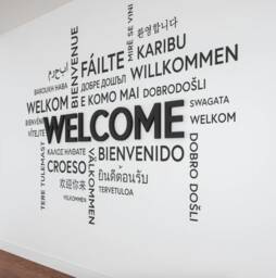 3D Welcome - Office Wall Sign Sticker Decor Reception - thumbnail 1