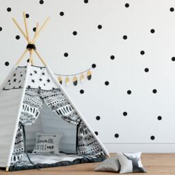 Polka Dot Wall Decals, Stickers, Childrens Nursery Art, Vinyl Removable Decor - thumbnail 2