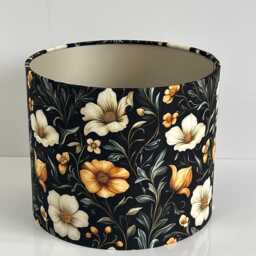 Handmade By Order Luxury William Morris Floral Velvet Drum Lamp Shade Pendant Light Lamp Shades All Shape & Sizes Available - thumbnail 4