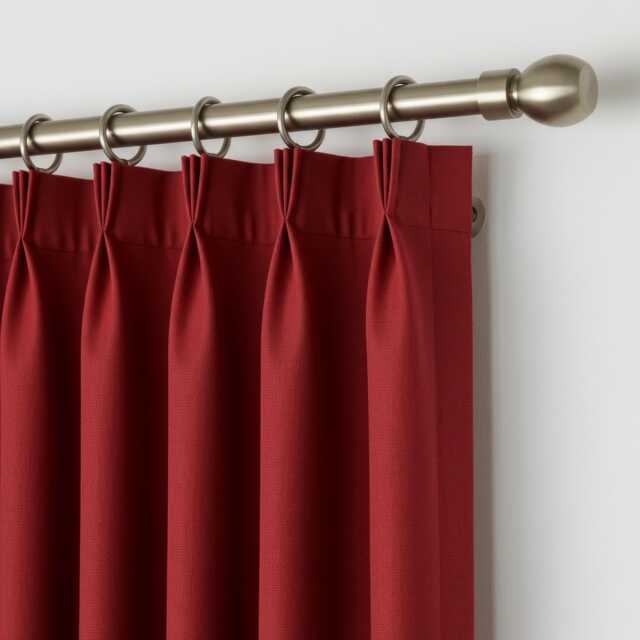 Pinch Pleat Curtains, Pleat Drapes, Pleated Extra Long & Wide Curtain, Triple Curtains - image 1