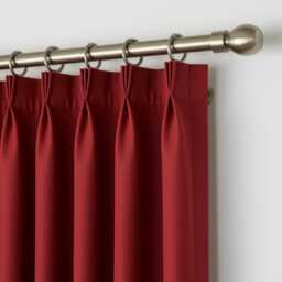 Pinch Pleat Curtains, Pleat Drapes, Pleated Extra Long & Wide Curtain, Triple Curtains - thumbnail 1