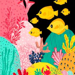 Under The Sea Art Print, 100% Cotton Fine Paper, Colourful Ocean Scene, Nursery Wall Decor, Mothers Day For Mother - thumbnail 3