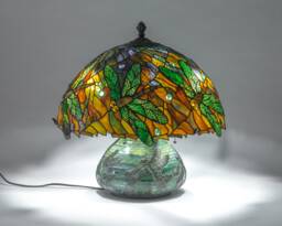 Mosaic Stained Glass Lamp Best Gift For Mom Dragonfly Bronze Anniversary Modern Bedside Birthday Gifts - thumbnail 1