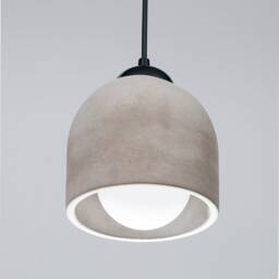 Brown Concrete Pendant Lamp, Stone Chandelier, Designer Hanging Lights, Scandinavian Design, Accessories - thumbnail 3