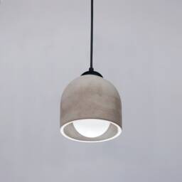 Brown Concrete Pendant Lamp, Stone Chandelier, Designer Hanging Lights, Scandinavian Design, Accessories - thumbnail 1