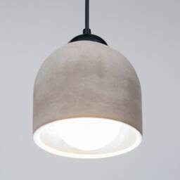 Brown Concrete Pendant Lamp, Stone Chandelier, Designer Hanging Lights, Scandinavian Design, Accessories - thumbnail 2