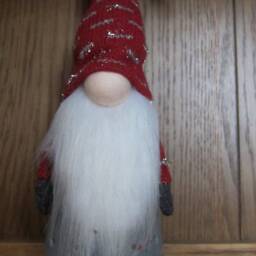 38cm Large Nordic Led Light Up Ceramic Christmas Gonk Decoration Xmas Tomte Swedish Gnomes - thumbnail 3