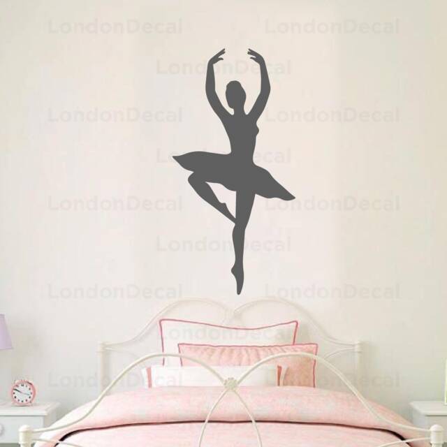 Ballerina - Ballet Inspired Vinyl Decal Bedroom Wall Home Decor Art Design 2 - image 1