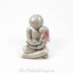 Father & Baby Angel Sculpture Bereaved Dad Memorial Gift - thumbnail 3