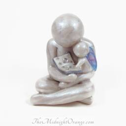 Father & Baby Angel Sculpture Bereaved Dad Memorial Gift - thumbnail 1