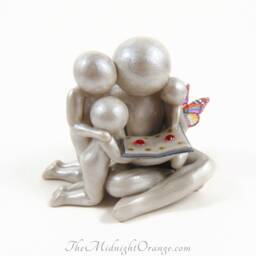 Father & Baby Angel Sculpture Bereaved Dad Memorial Gift - thumbnail 2