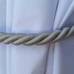 1 Large Luxury Handmade Silver Window Treatment Home Decor Curtain Tie Drapery Pull Back Cord/Rope 36 - thumbnail 2