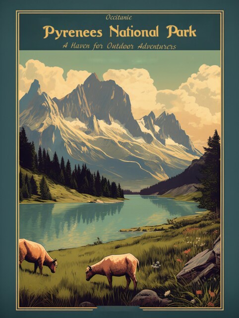 France, Pyrenees National Park 4 - Poster Wall Art Home Decor - image 1