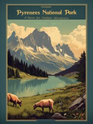 France, Pyrenees National Park 4 - Poster Wall Art Home Decor - thumbnail 1