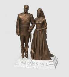 Prince William & Kate Royal Wedding Statue - Commemorative Figurine - 20cm