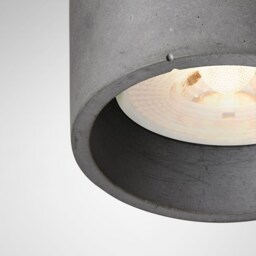 Pendant Minimalist Light Round Colored Concrete Lighting Fixture Cromia Lamp in Dark Grey - thumbnail 2
