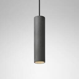 Pendant Minimalist Light Round Colored Concrete Lighting Fixture Cromia Lamp in Dark Grey - thumbnail 1