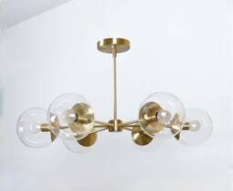 Gorgeous Mid Century Sputnik Chandelier Light Fixture Helio 3 , Modern Handmade Ceiling Lamp Dining 6 Inscapesdesign - thumbnail 1
