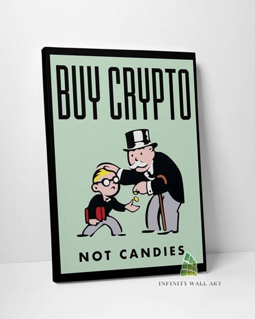 Monopoly Motivational Inspirational Quote Canvas Art Wall Print Picture Home Decor -D423 - image 1