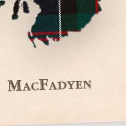 Clan Macfadyen Scottish Tartan Map - Of Scotland Family Wall Decor, Ready To Hang - thumbnail 4