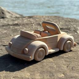 Wooden Baby Toys Garbus Cabriolet Car Toy For Montessori - thumbnail 3
