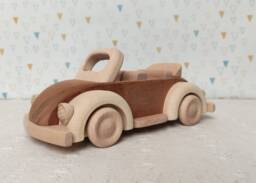 Wooden Baby Toys Garbus Cabriolet Car Toy For Montessori - thumbnail 1