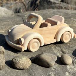 Wooden Baby Toys Garbus Cabriolet Car Toy For Montessori - thumbnail 2