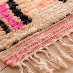 Moroccan Runner Rug 2x11 Ft, Vintage Berber Runner, Handwoven Wool Rug, Tribal Bohemian Hallway 73x340 cm - thumbnail 4