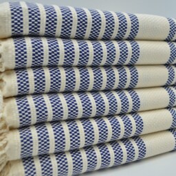 "Navy Blue Towel, Turkish Towel, 40""x70" - thumbnail 3