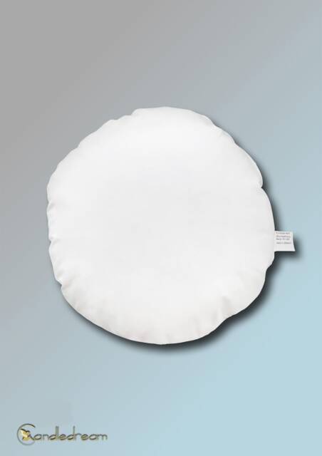 40 cm Round Cushion Insert With 350 G Feather Filling, Inner Cushion, in Cream Or White - image 1