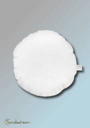40 cm Round Cushion Insert With 350 G Feather Filling, Inner Cushion, in Cream Or White - thumbnail 1