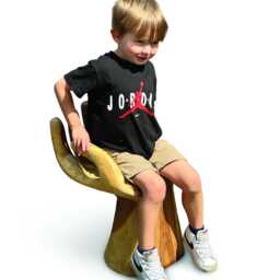 Baby Bali Hand Chair, Mini Hand-Carved Suar Wood Chair - Indoor Use Only - thumbnail 4