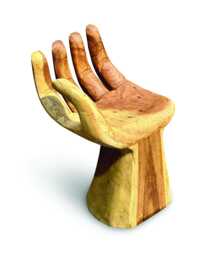 Baby Bali Hand Chair, Mini Hand-Carved Suar Wood Chair - Indoor Use Only