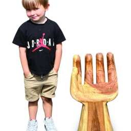 Baby Bali Hand Chair, Mini Hand-Carved Suar Wood Chair - Indoor Use Only - thumbnail 2