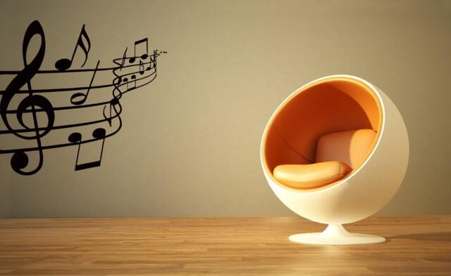 Wall Decals Music Treble Clef Decal Vinyl Sticker Home Decor Studio Bedroom Dorm Window Living Room Chu1418 - image 1