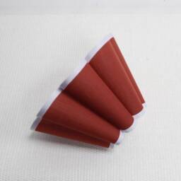 Red-Brown Pleated Lampshade Handmade Fabric For Decor Gifts-109# - thumbnail 3
