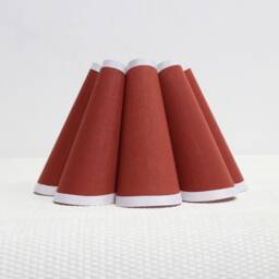 Red-Brown Pleated Lampshade Handmade Fabric For Decor Gifts-109#
