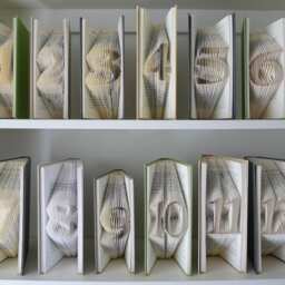 Table Numbers Wedding - 50Th Birthday Gift Anniversary Altered Book With Two Digits - thumbnail 4