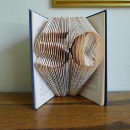 Table Numbers Wedding - 50Th Birthday Gift Anniversary Altered Book With Two Digits - thumbnail 1