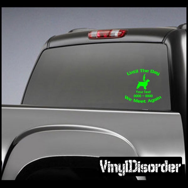 Dog Wings 14 in Loving Memory Custom Car Or Wall Vinyl Decal Stickers - Ilmdogwings14Et - image 1