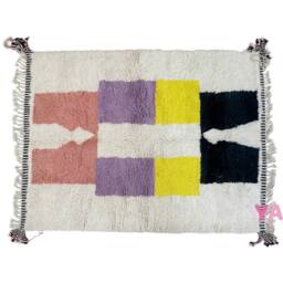 Yakiti - 6X8Ft Moroccan Rug, Beni Ourain Area Modern Wool Living Room Beniourain Handmade Soft Carpet, 191 cm X 257 - thumbnail 3