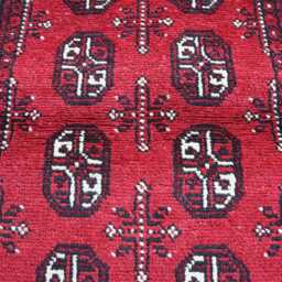 3x7 Ft Akhcha Handmade Brand Area Rug, Afghan High Pile Turkmen Bokhara Rug, Living Room Rug Tribal Rug Bedroom Office - thumbnail 2