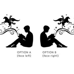 Boy Reading Vinyl Wall Decal - Magic Book, Kids Room Decor - thumbnail 3