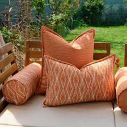Patterned Outdoor Pillow Cover Water Repellent Patio Decor - thumbnail 3