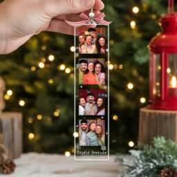 Personalized Family Photo Ornament, Strip Ornament, Photo Ornament, Couple Ornament, Best Friend Gift, Custom Ornament, Xmas Keepsake - thumbnail 3
