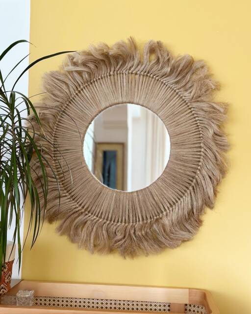 Bohemian Mirror, Wall Hanging Bedroom Decor Gift, Christmas Fast Shipping, Living Room Decor, Home - image 1