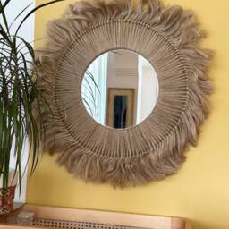Bohemian Mirror, Wall Hanging Bedroom Decor Gift, Christmas Fast Shipping, Living Room Decor, Home - thumbnail 3